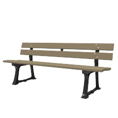 Banc confort 2 plastique recyclé renforcé