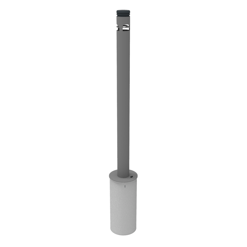 Ascher mit unterflubehälter