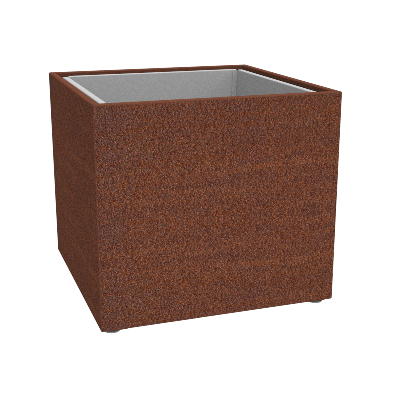 Square steel planter 101x101x92