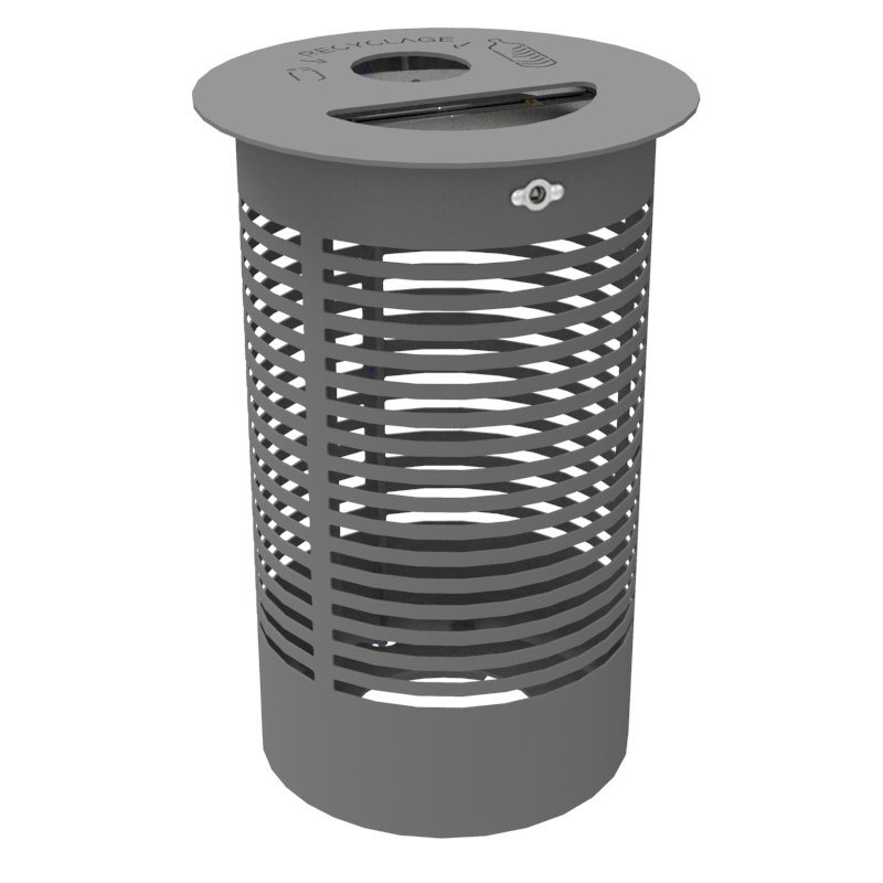 Double stream litter bin
