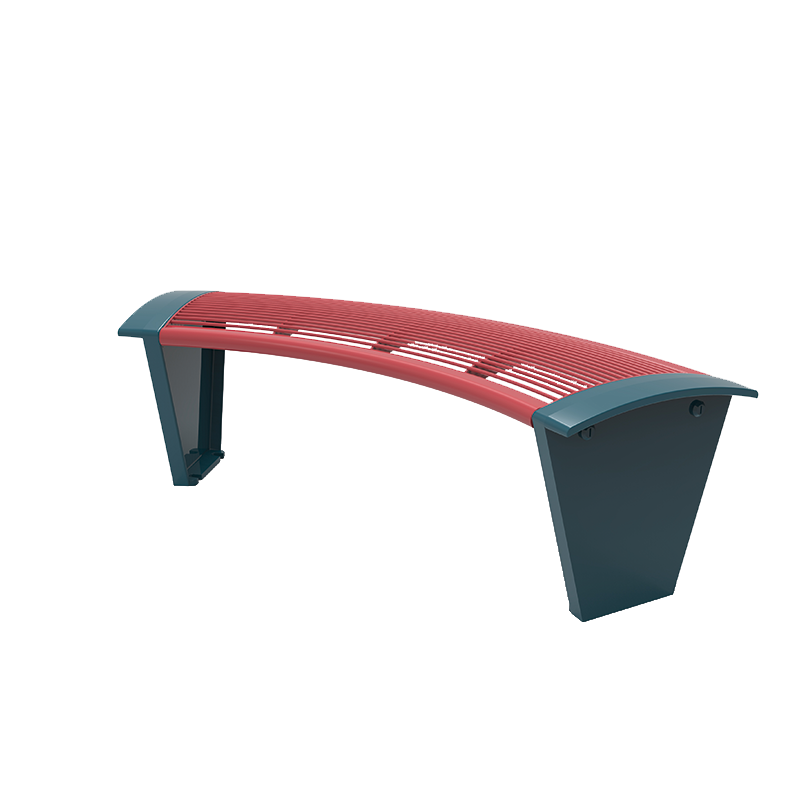 3 place curved city seat
