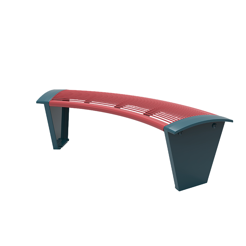 3 place curved city seat
