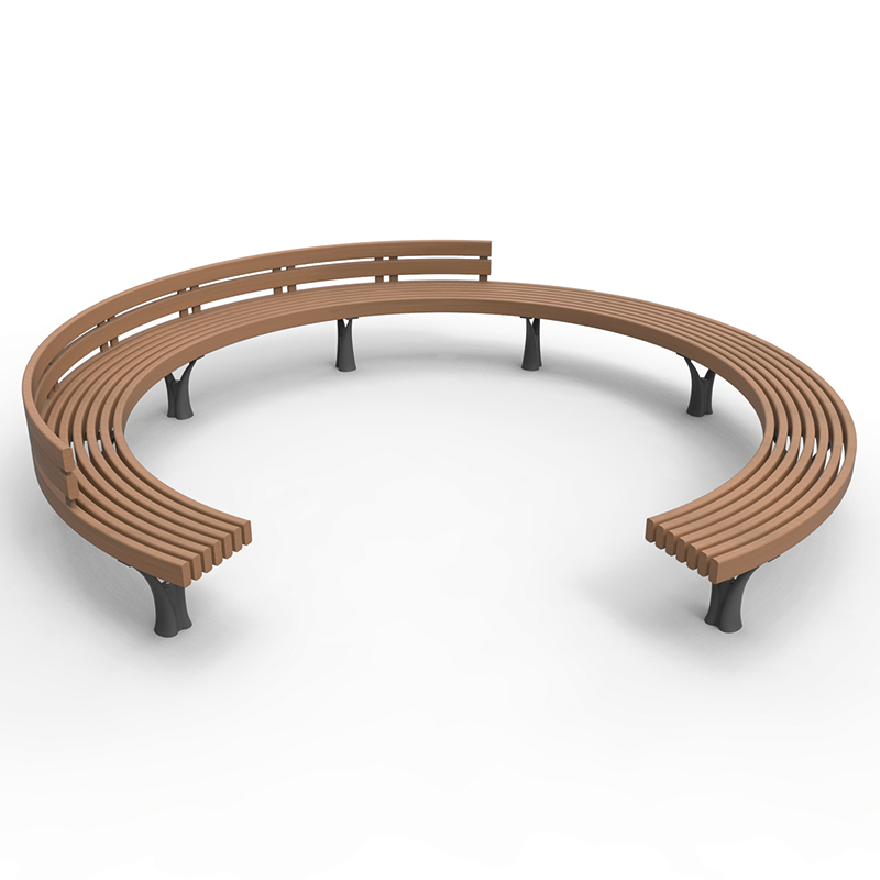 Circular bench open