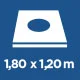 1,80 x 1,20 m