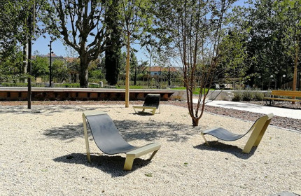 Nos fauteuils Rubber Chair au Parc Blandan de Lyon (69)