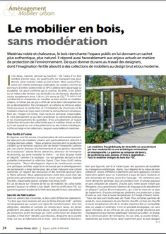 Le mobilier en bois, sans modération