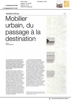 Mobilier urbain, du passage à la destination