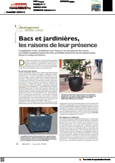 Bacs et jardinières, les raisonsde leur présence