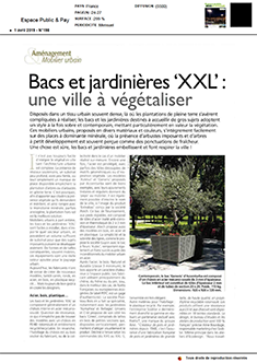 Bacs et jardinières XXL