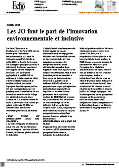 Les JO font le pari de l’innovation environnementale et inclusive