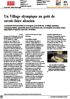 Un Village olympique au goût de savoir-faire alsacien