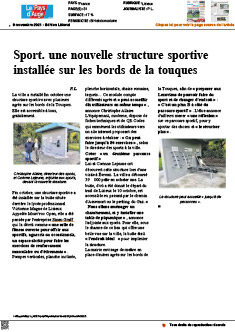 Sport. une nouvelle structure sportive installée sur les bords de la touques