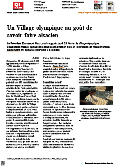 Un Village olympique au goût de savoir-faire alsacien