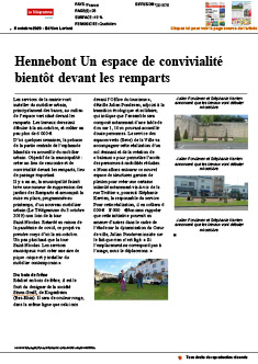 Hennebont Un espace de convivialité bientôt devant les remparts