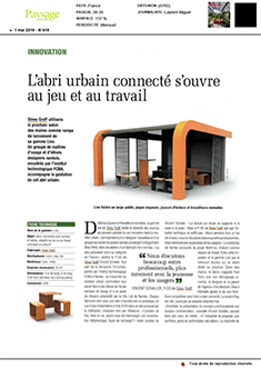 L'abri urbain connecté s'ouvre au jeu et au travail