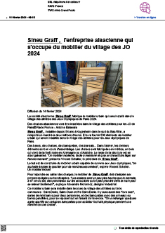 Sineu Graff , l'entreprise alsacienne qui s'occupe du mobilier du village des JO 2024