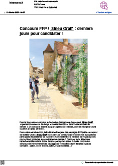 Concours FFP / Sineu Graff : derniers jours pour candidater !