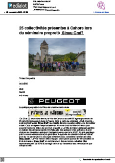 25 collectivités présentes à Cahors lors du séminaire propreté Sineu Graff