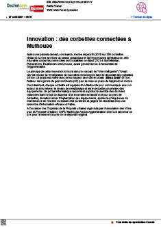 Innovation : des corbeilles connectées à Mulhouse