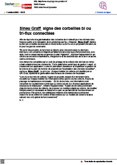 Sineu Graff signe des corbeilles bi ou tri-flux connectées